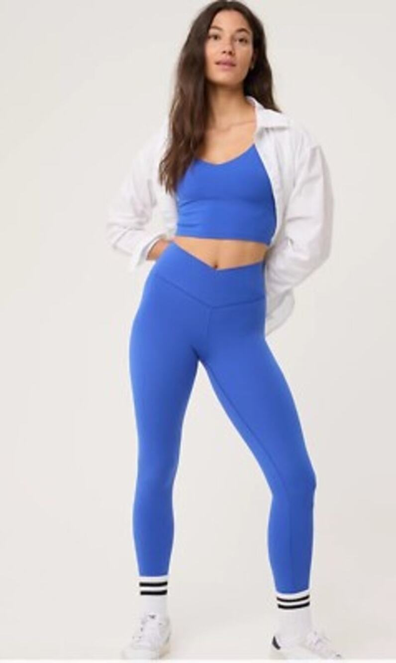 Offline by AERIE 7/8 Legging High Rise Blue Size XS COMFY ACTIVEWEAR YOGA